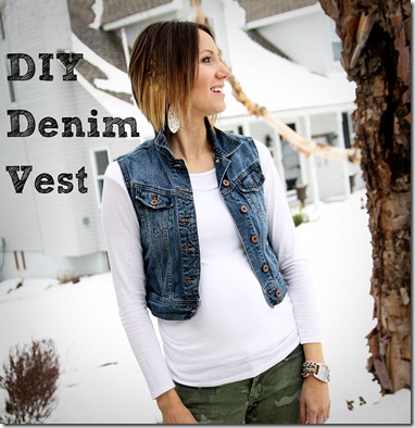 ONE little MOMMA: How To make A Denim Vest- So Easy!